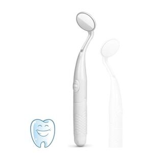 Dental Mirror with Light,Teeth Inspection LED Mirror,Anti-Fog Mouth Mirror,Denti